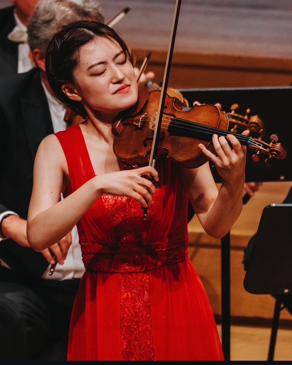 吉江美桜さん演奏風景